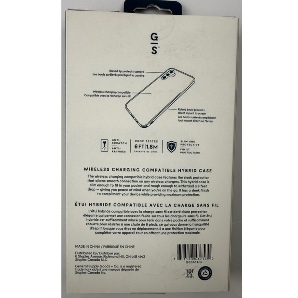 General Supply Vegan Leather Case Samsung Galaxy A14 Turquoise Hybrid NIB - Picture 4 of 7